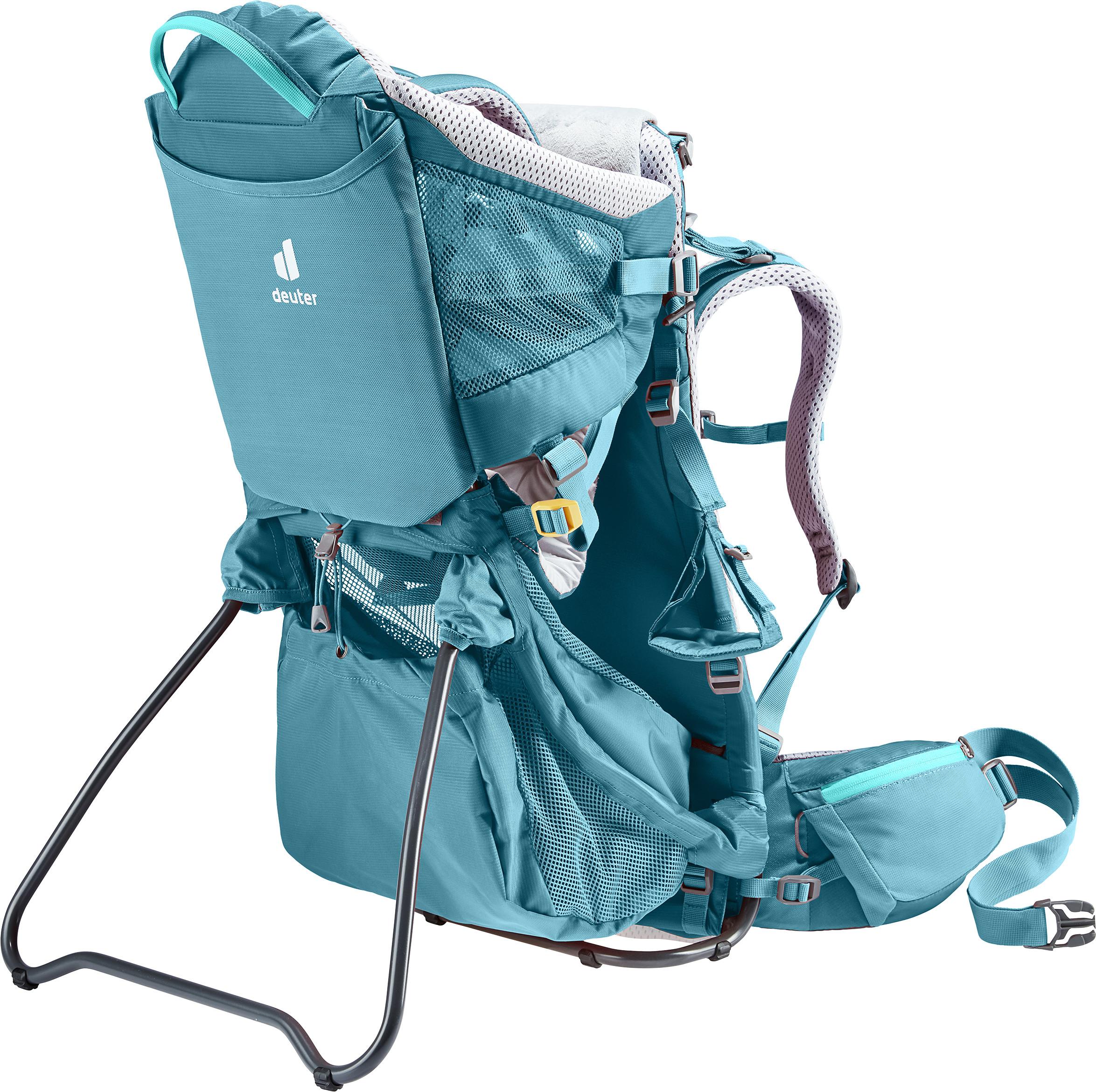 Deuter Kid Comfort Active SL Denim bæremeis i denim-blå farge sett fra siden